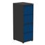 Armario-de-Arquivo-Oficio-4-Gavetas-Pandin-47-cm--Larg--Aco-Preto-c--Frente-Gaveta-Azul-c--Chave