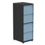 Armario-de-Arquivo-Oficio-4-Gavetas-Pandin-47cm--Larg--Aco-Preto-c--Frente-Gaveta-Azul-Dali-c--Chave