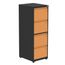 Armario-de-Arquivo-Oficio-4-Gavetas-Pandin-47-cm--Larg--Aco-Preto-c--Frente-Gaveta-Laranja-c--Chave