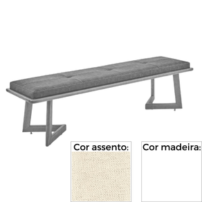 Banco_MH-5347_Madeira_Laca_Fosca_Branca_Assento_Estofado_Bege_A7_155cm_2390_1