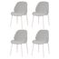 8-Kit-4-Cadeiras-Clara-Rivatti-51-cm--Largura--Estofado-em-Tecido-Fendi-e-Base-em-Aco-Off-White