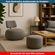 4-Poltrona-Lounge-Rivatti-67-cm--Largura--Estofado-com-Tecido-em-Poliester-Cinza-Repelente-a-AguaAmbientada