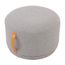 1-Puff-Rendondo-Lounge-Rivatti-35-cm--Altura--Estofado-Tecido-Cinza-Detalhe-PU-Marrom-Repelente-a-Agua