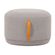 2--Puff-Rendondo-Lounge-Rivatti-35-cm--Altura--Estofado-Tecido-Cinza-Detalhe-PU-Marrom-Repelente-a-Agua