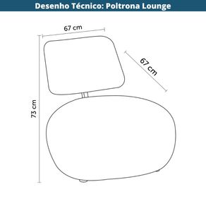 11-Poltrona-Lounge-Rivatti-67cm--Largura--Estofado-com-Tecido-em-Poliester-Verde-Stone-Repelente-a-Agua--Desenho-Tecnico