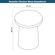 8-Mesa-Lateral-de-Apoio-Minimalista-Amanhecer-Rivatti-47-cm--Largura--em-Polipropileno-Laranja-Desenho-Tecnico