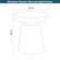 7--Mesa-Lateral-de-Apoio-Minimalista-Pausa-Rivatti-40--Largura--em-Polipropileno-Laranja-Desenho-Tecnico 7--Mesa-Lateral-de-Apoio-Minimalista-Pausa-Rivatti-40--Largura--em-Polipropileno-Laranja-Desenho-Tecnico