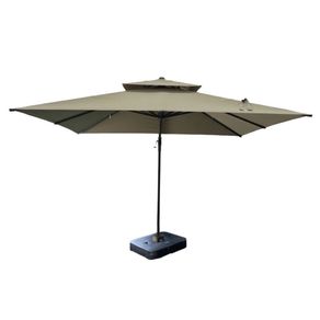 Ombrelone-Lateral-Trancoso-Tulum-Fratini-300-cm-Aluminio-Capa-Poliester-Marrom-Taupe-Base-Lateral-Plus-HDPE