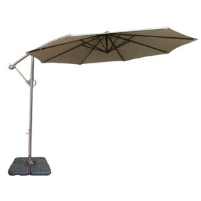 Ombrelone-Lateral-Tahiti-Bahamas-Fratini-300-cm-Aluminio-Capa-Poliester-Marrom-Taupe-Base-Lateral-HDPE