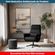 3-Poltrona-Massagem-Reclinavel-Michigan-Rivatti-PU-Preto-Base-Aco-Preto-com-Controle-e-Apoio-para-Pes-Ambientada