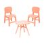 6-Conjunto-Infantil-com-2-Cadeiras-e-1-Mesa-Pipa-Rivatti-Polipropileno--PP--Pessego