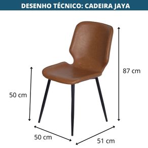 Cadeira-Jaya-Or-Design-Revestida-em-Poliuretano-PU-Caramelo-com-Estrutura-Estrutura-em-Aco-Preto--3-