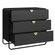 Comoda-Organica-Luna-Artesano-90-cm--largura--em-MDP-Nero-Tres-Gavetas-Base-Metal-Preto--3-