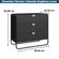 Comoda-Organica-Luna-Artesano-90-cm--largura--em-MDP-Nero-Tres-Gavetas-Base-Metal-Preto--5-