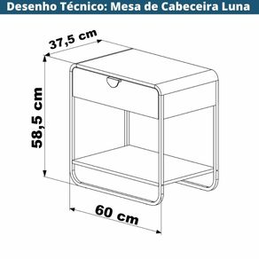 Mesa-de-Cabeceira-Organica-Luna-Artesano-60-cm--largura--em-MDP-Nero-Uma-Gaveta-Base-Metal-Preto--5-
