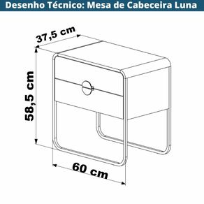Mesa-de-Cabeceira-Organica-Luna-Artesano-60-cm--largura--em-MDP-Nero-Duas-Gavetas-Base-Metal-Preto--5-