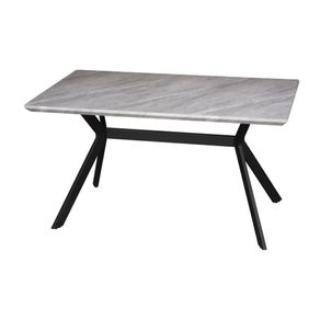 Mesa-de-Jantar-Nika--Tampo-Alba-Madeira--Revestido-Marmorizado-Grey-140-cm