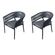 Kit-2-Cadeiras-Braco-Ravello-Fratini-Encosto-Corda-Nautica-Assento-AcquaBlock-Base-Aluminio-Grafite