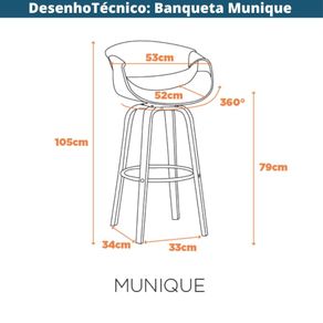 Banqueta-Giratoria-Munique-Nicole-Fratini-105--altura--Revestimento-em--PU--Caramelo-Base-Madeira--9-