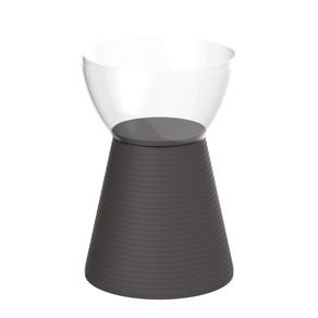 Banqueta-Sili-Im-In-Area-Externa-e-Interna-Policarbonato-Incolor-e-Cinza-Mushroom-444-cm--Altura-