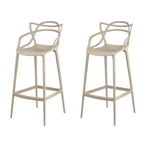 Kit-2-Banquetas-Aviv-Allegra-Solna-Fratini-109-cm--altura--Polipropileno-Cor-Fendi Kit-2-Banquetas-Aviv-Allegra-Solna-Fratini-109-cm--altura--Polipropileno-Cor-Fendi