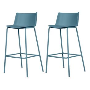 Kit-2-Banquetas-Ipanema-Media-Fratini-8650-cm--altura--em-Polipropileno-Base-em-Aco-Azul-Sonho-Distante