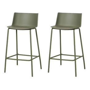 Kit-2-Banquetas-Ipanema-Media-Fratini-8650-cm--altura--em-Polipropileno-Base-em-Aco-Verde-Aloe