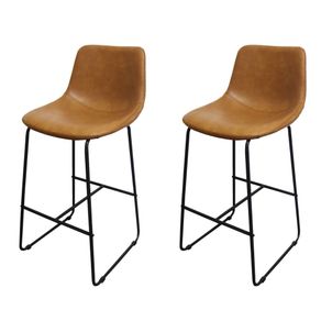 Kit-2-Banquetas-Oxford-Verner-Fratini-100-cm--altura--Poliuretano--PU--Caramelo-Base-em-Aco-Preto Kit-2-Banquetas-Oxford-Verner-Fratini-100-cm--altura--Poliuretano--PU--Caramelo-Base-em-Aco-Preto