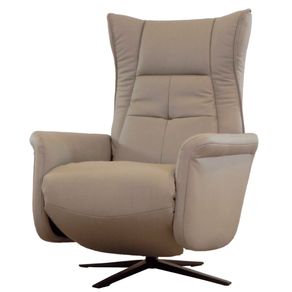 Poltrona-Massagem-Reclinavel-Eleve-Domi-Design-Couro-Natural-e-PU-Cinza-com-Controle-e-Base-de-Metal Poltrona-Massagem-Reclinavel-Eleve-Domi-Design-Couro-Natural-e-PU-Cinza-com-Controle-e-Base-de-Metal