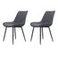 Kit-2-Cadeiras-Haifa-Livia-Fratini-Revestido-em-Poliuretano--PU--Cor-Grafite-Base-em-Aco-Preto