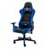 Cadeira-Gamer-Giratoria-One-Shot-Fratini-Poliuretano--PU--Preto-e-Azul-Base-Rodizio-Nylon-Preto