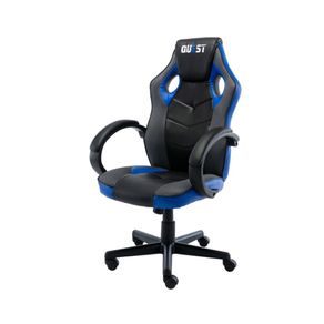 Cadeira-Gamer-Reclinavel-Giratoria-QUEST-Fratini-Poliuretano--PU--Preto-e-Azul-Base-Rodizio--7-