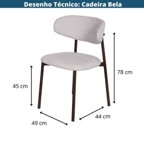 Cadeira-Bela-Napoli-Assento-Encosto-Revestido-Linho-Cinza-Estrutura-Metal-Pintura-Madeira-Escura--6-