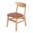 Cadeira-Punta-Cana-Thalita-Assento-em-Poliuretano-PU-Caramelo-Estrutura-em-Madeira
