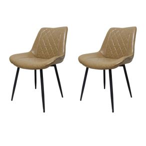 Kit-2-Cadeiras-Haifa-Livia-Fratini-Revestido-em-Poliuretano--PU--Cor-Caramelo-Base-em-Aco-Preto