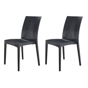 Kit-2-Cadeiras-Ibiza-Fratini-Empilhavel-Inmetro-Protecao-UV-em-Polipropileno-Cor-Preto Kit-2-Cadeiras-Ibiza-Fratini-Empilhavel-Inmetro-Protecao-UV-em-Polipropileno-Cor-Preto