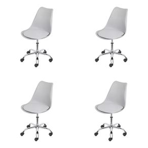 Kit-4-Cadeiras-Eames-Saarinen-Joly-Polipropileno-Assento-Estofado-PU-Branco-Cromado