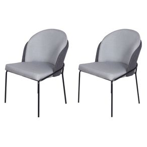 Kit-2-Cadeiras-Denali-Nevada-Or-Design-Revestimento-em-Tecido-Cinza-Base-Aco-Pintado-Preto