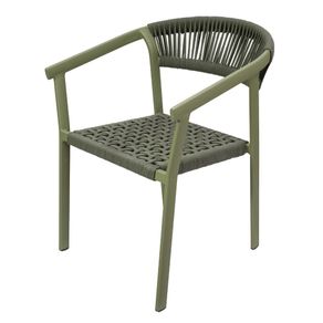 Cadeira-Empilhavel-Cannon-Trancoso-Aluminio-Verde-Assento-Encosto-Trama-Corda-Nautica-Verde Cadeira-Empilhavel-Cannon-Trancoso-Aluminio-Verde-Assento-Encosto-Trama-Corda-Nautica-Verde