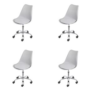 Kit-4-Cadeiras-Eames-Saarinen-Joly-Polipropileno-Assento-Estofado-PU-Branco-Cromado