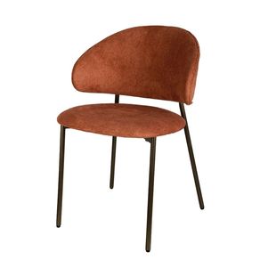 Cadeira-Sala-de-Jantar-Marisol-Rivatti-Estofada-Tecido-Damasco-Base-Aco-Moderna-Confortavel