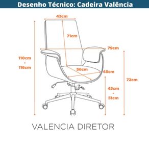 Cadeira-de-Escritorio-Diretor-Valencia-Fratini-Compose-PU-Preto-Tecido-Grafite-Base-Cromada-Rodizio--9-