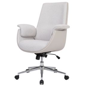 Cadeira-Diretor-Valencia-PU-Nude-Tecido-Nude-Base-Rodizio Cadeira-Diretor-Valencia-PU-Nude-Tecido-Nude-Base-Rodizio
