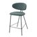Banqueta-Alta-Pilar-Rivatti-101-cm--Altura--Estofada-Tecido-Verde-Folha-Base-Aco-Preta