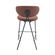 Banqueta-Alta-Pilar-Rivatti-101-cm--Altura--Estofada-Tecido-Marrom-Base-Aco-Preta--4-