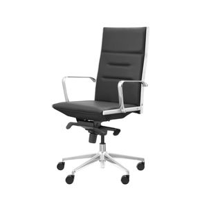 Cadeira-Office-Diretor-Portland-Rivatti-Estofada-Poliuretano-Preto-Base-Rodizio-Nylon-Preto Cadeira-Office-Diretor-Portland-Rivatti-Estofada-Poliuretano-Preto-Base-Rodizio-Nylon-Preto