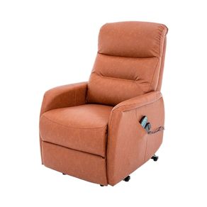 Poltrona-de-Massagem-Reclinavel-Utah-Rivatti-PU-Marrom-com-controle-Base-de-Aco-Preto