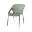 Cadeira-Empilhavel-Oceana-Rivatti-em-Polipropileno--PU--Verde-Eucalipto-com-Base-de-Aco