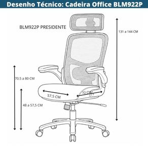 Desenho-Tecnico-Cadeira-Office-BLM922-PRESIDENTE