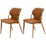 Kit-2-Cadeiras-Dolce-Domann-Design-Assento-e-Encosto-em-PU-Camel-Marrom-e-Base-Aco-Laminado